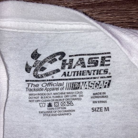 Rare Vintage 90’s Chase Authentics Jeff Burton nascar cheerios white medium tee - Picture 3 of 8